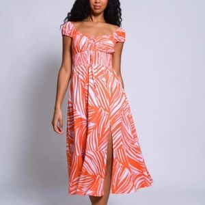 Hutch Anthropologie Quincee Side Slit Midi Dress